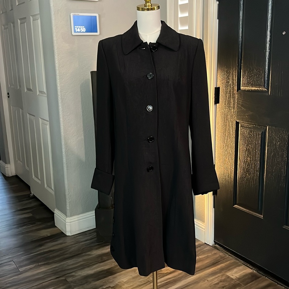 Zelda Black Women's Trench Coat - Goth Style